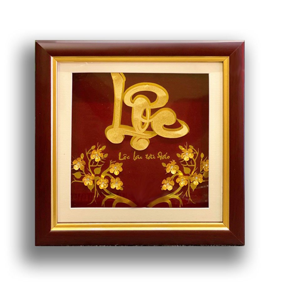 Tranh đồng chữ Lộc